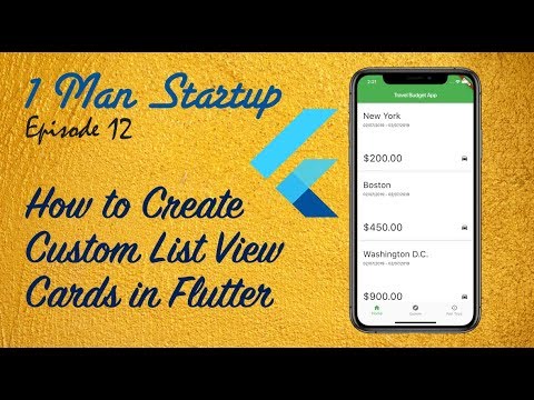 How to Create Custom List View Cards in Flutter | FlutterX