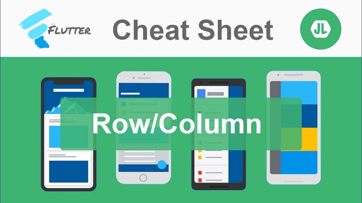 Flutter — Row/Column Cheat Sheet | FlutterX