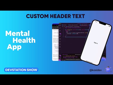 Add Custom Header Text | flutter tutorial | FlutterX