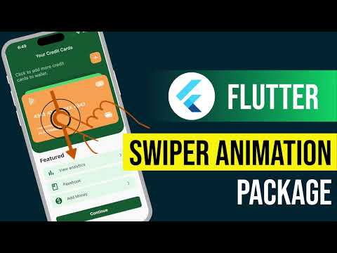 Flutter Animations | Flutter Swiper View Package | Simple swiper animation  in flutter app | FlutterX
